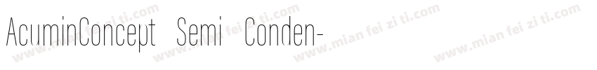 AcuminConcept Semi Conden字体转换